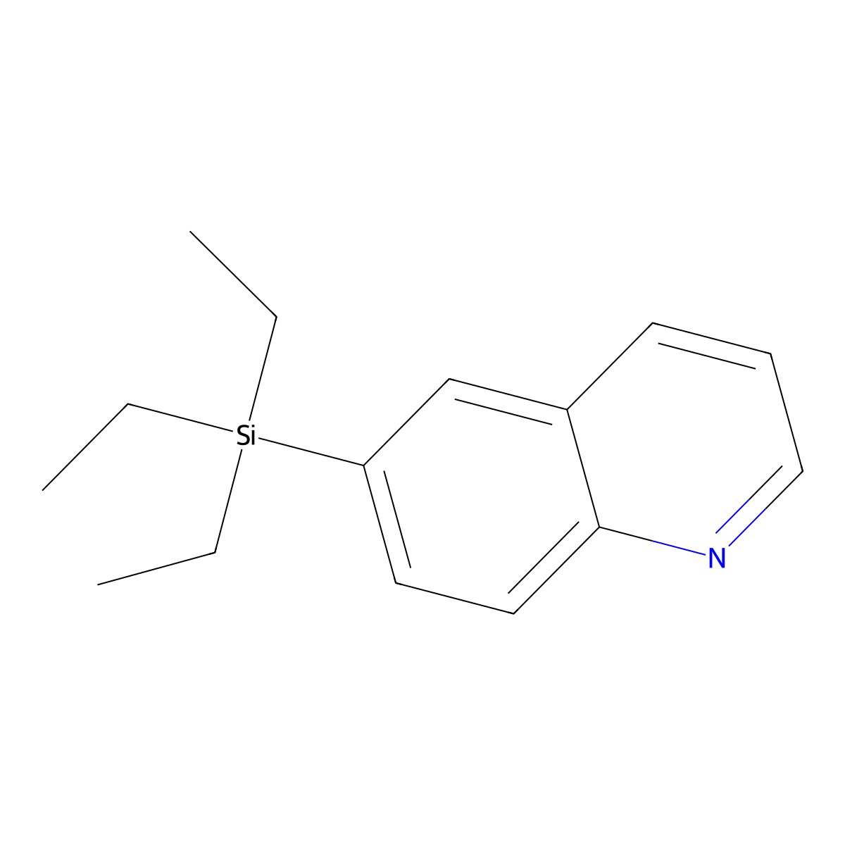 6-(Triethylsilyl)quinoline molecular structure, CAS 67532-99-4