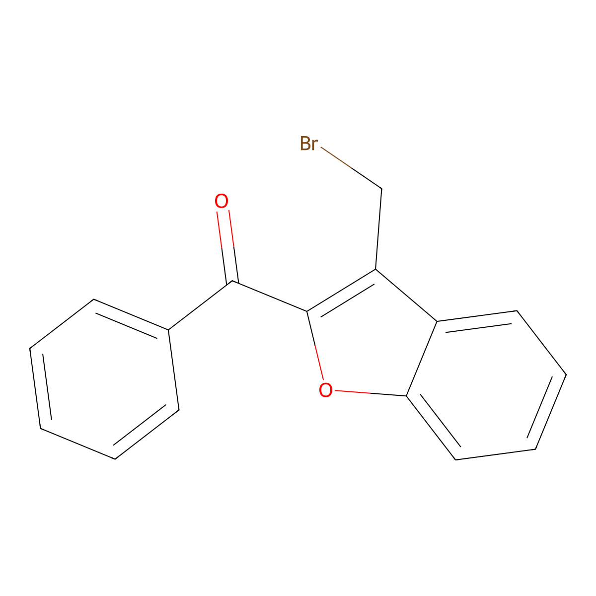 [3-(Bromomethyl)-1-benzofuran-2-yl](phenyl)methanone molecular structure, CAS 67534-81-0