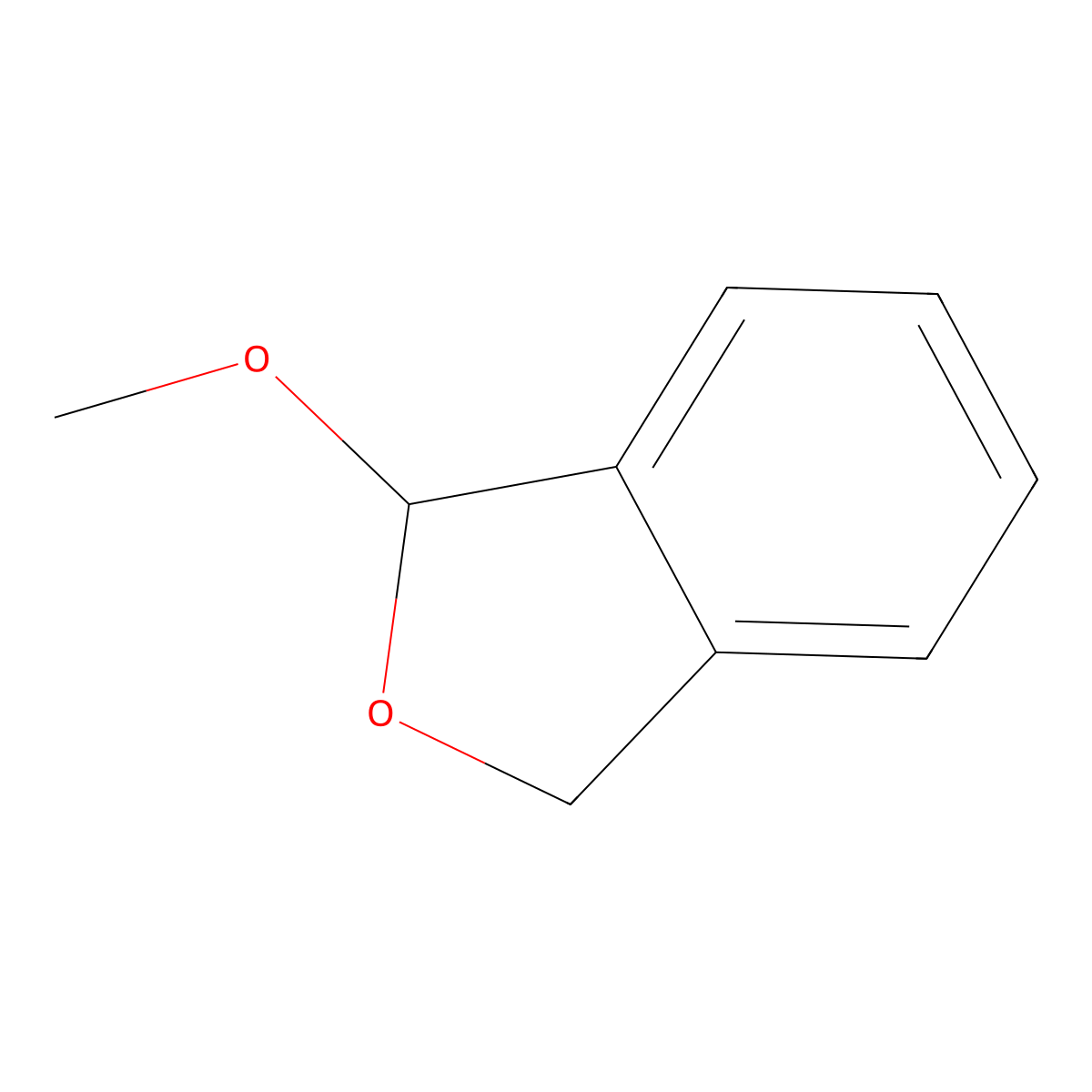 1,3-Dihydro-1-methoxyisobenzofuran molecular structure, CAS 67536-29-2