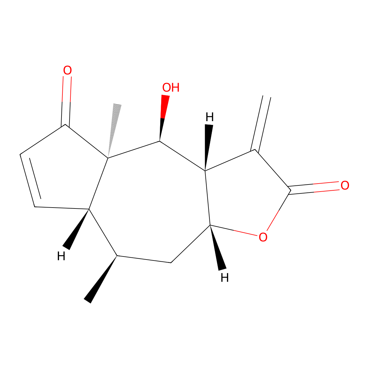 Helenalin molecular structure, CAS 6754-13-8