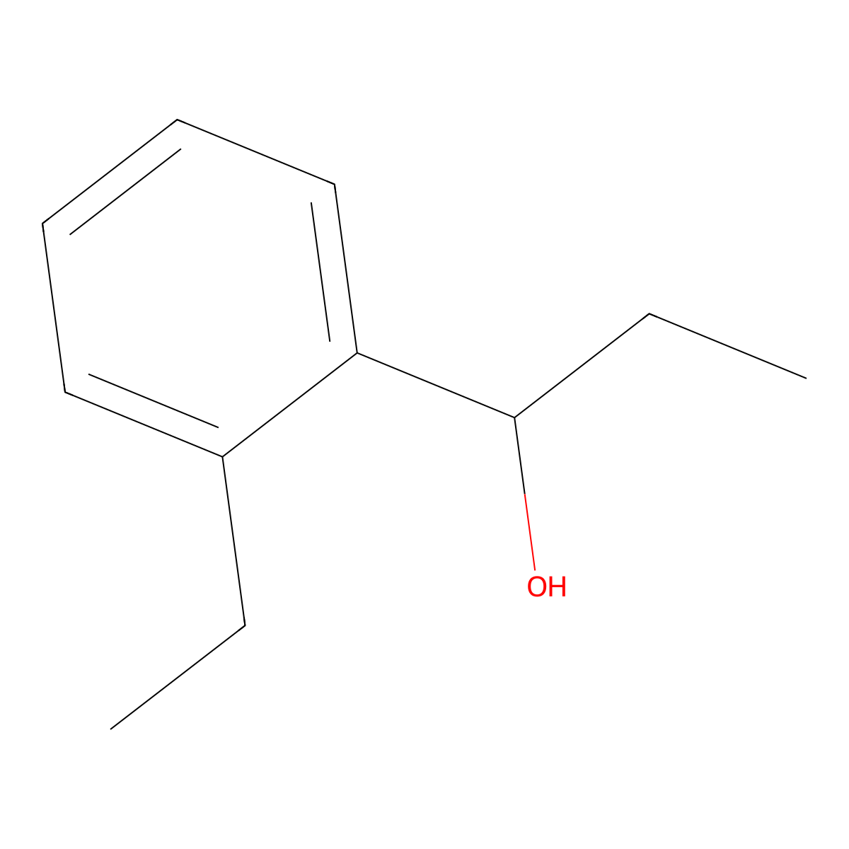 1-(2-Ethylphenyl)-1-propanol molecular structure, CAS 67541-89-3