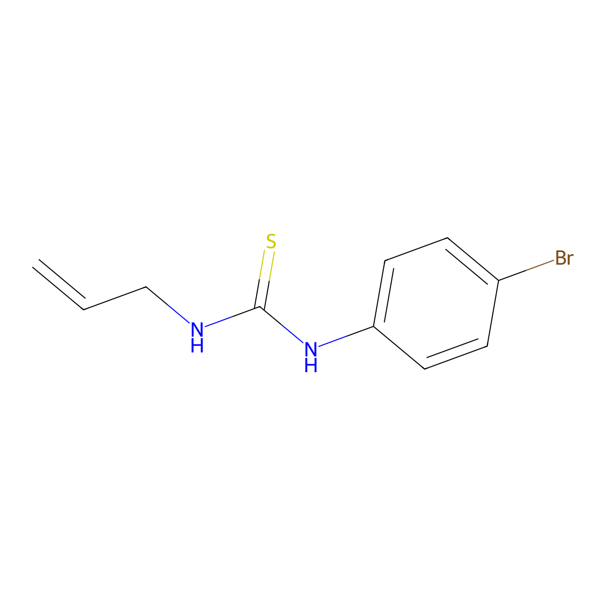 (E)-N-allyl-N'-(4-bromophenyl)carbamimidothioic acid molecular structure, CAS 67544-10-9