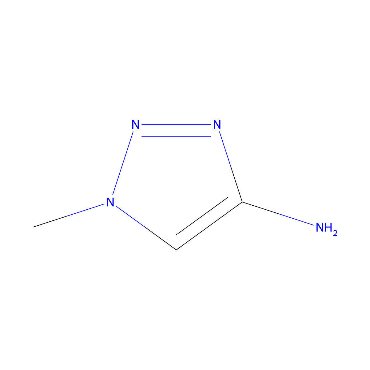 1-methyl-1H-1,2,3-triazol-4-amine molecular structure, CAS 67545-00-0