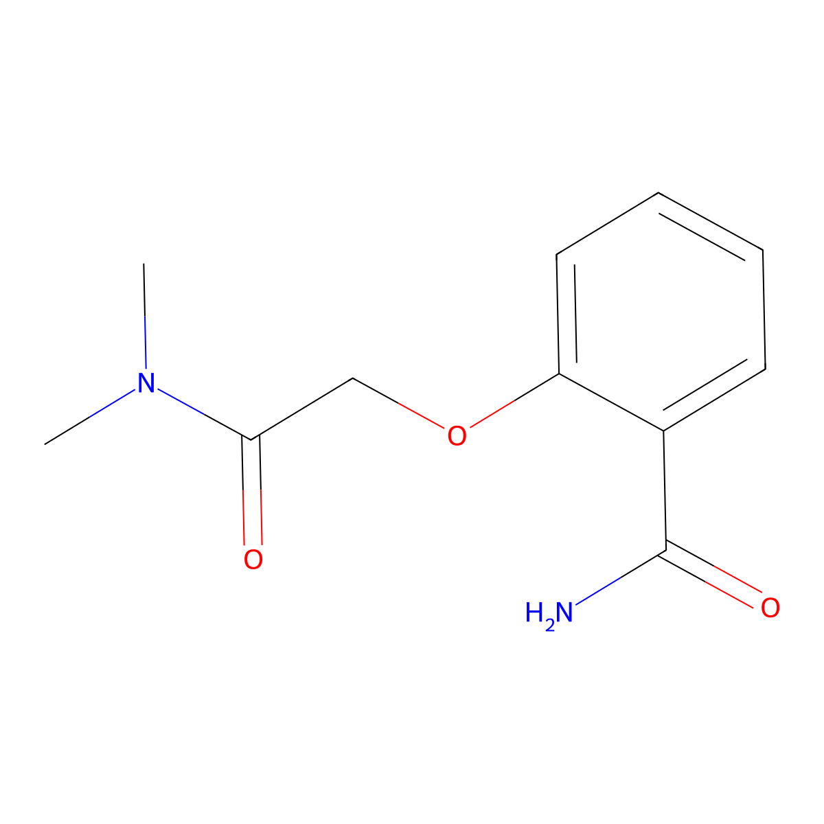 o-Anisamide, alpha-(dimethylcarbamoyl)- molecular structure, CAS 6755-04-0