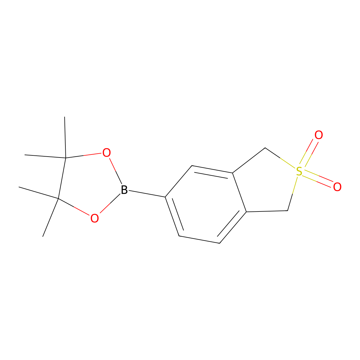 5-(4,4,5,5-Tetramethyl-1,3,2-dioxaborolan-2-yl)-1,3-dihydrobenzo[c]thiophene 2,2-dioxide molecular structure, CAS 675576-35-9