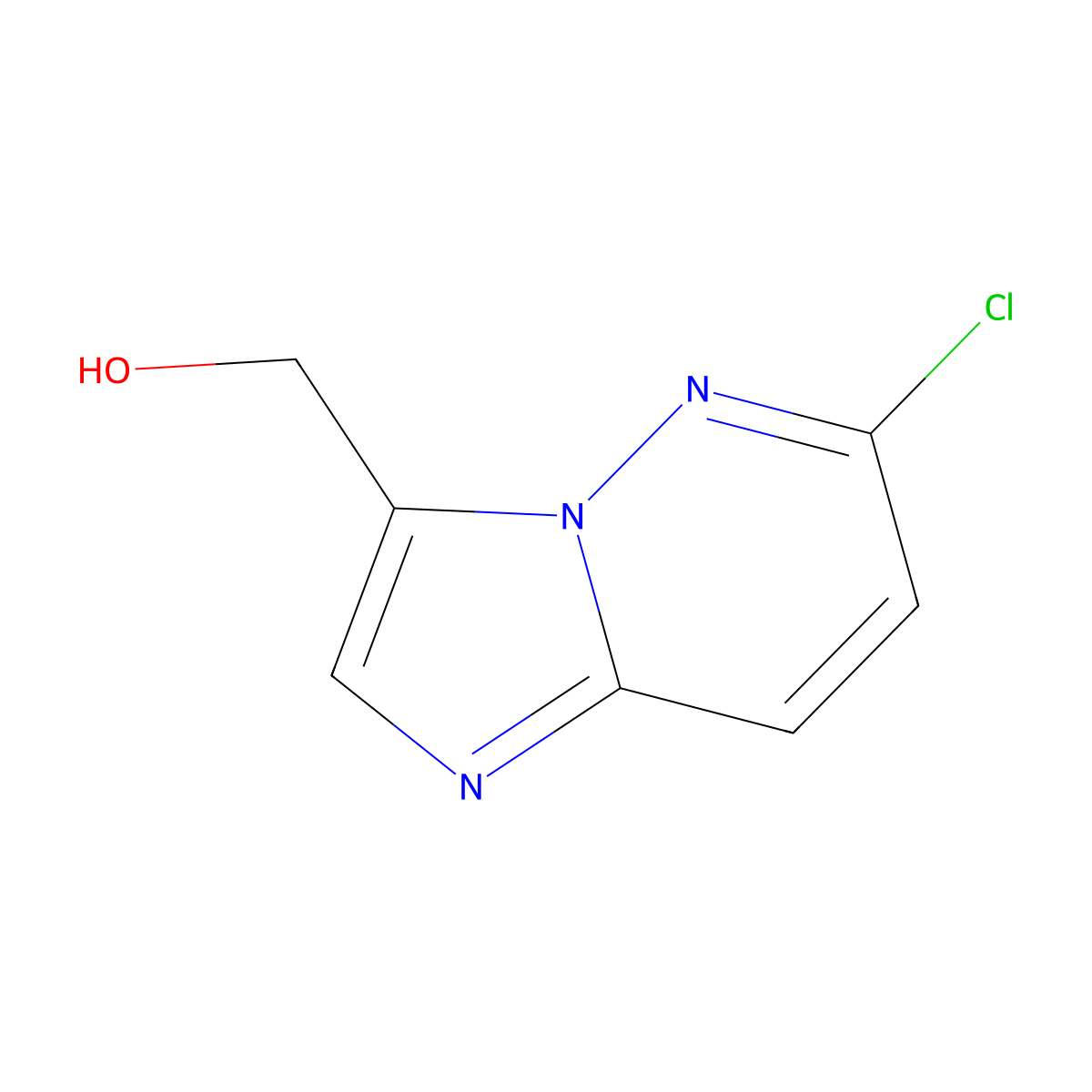 (6-Chloroimidazo(1,2-b)pyridazin-3-yl)methanol molecular structure, CAS 675580-49-1