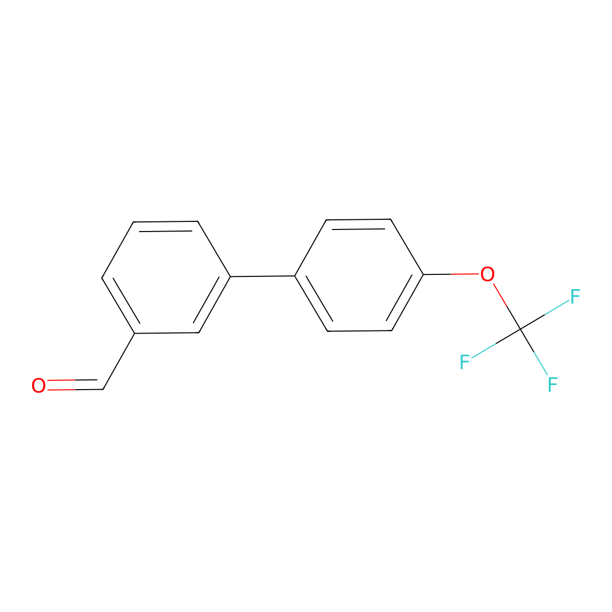 4'-Trifluoromethoxy-biphenyl-3-carbaldehyde molecular structure, CAS 675596-34-6