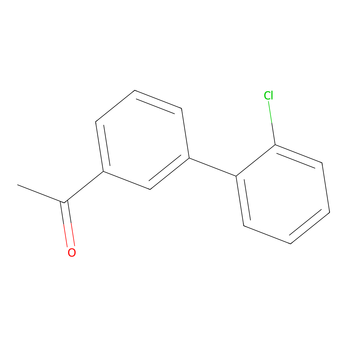 1-(2'-Chloro-biphenyl-3-yl)-ethanone molecular structure, CAS 675596-35-7