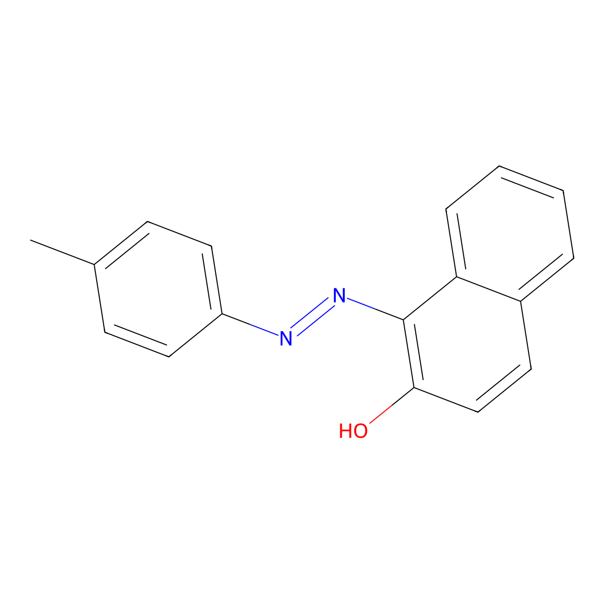 1-((4-Methylphenyl)azo)-2-naphthalenol molecular structure, CAS 6756-41-8