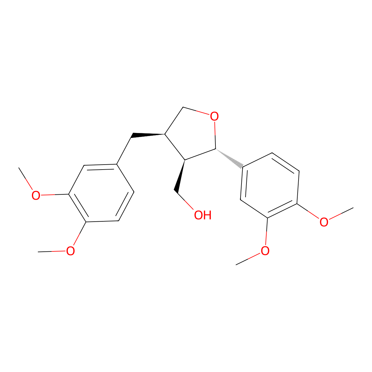 (+)-Lariciresinol Dimethyl Ether molecular structure, CAS 67560-68-3