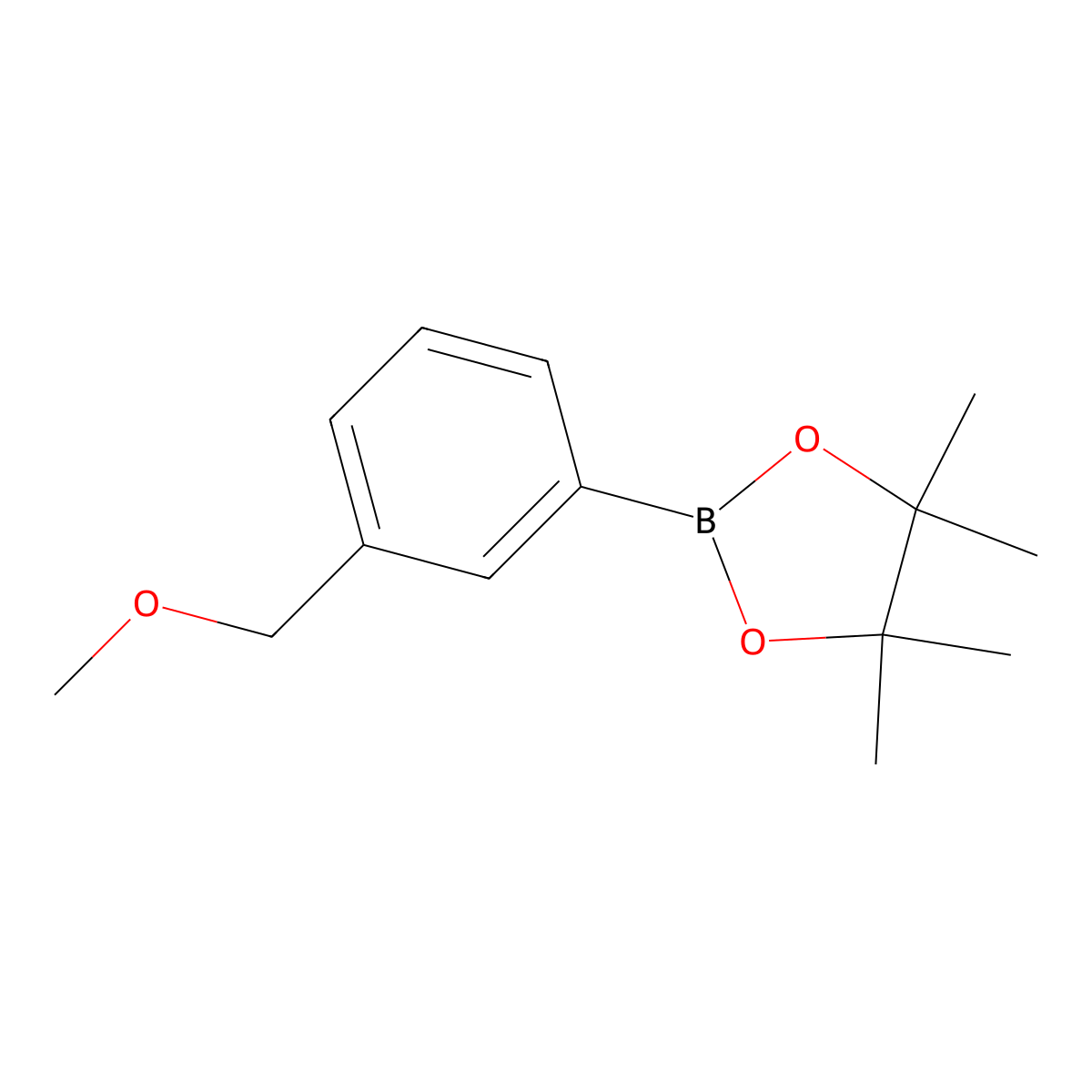 2-(3-(Methoxymethyl)phenyl)-4,4,5,5-tetramethyl-1,3,2-dioxaborolane molecular structure, CAS 675605-91-1