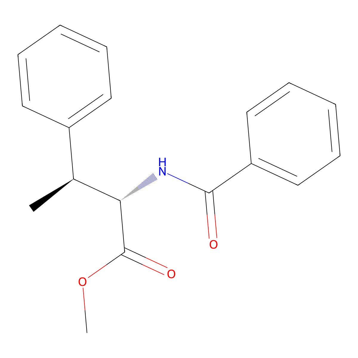 Methyl (2S,3S)-2-benzamido-3-phenylbutanoate molecular structure, CAS 675608-52-3