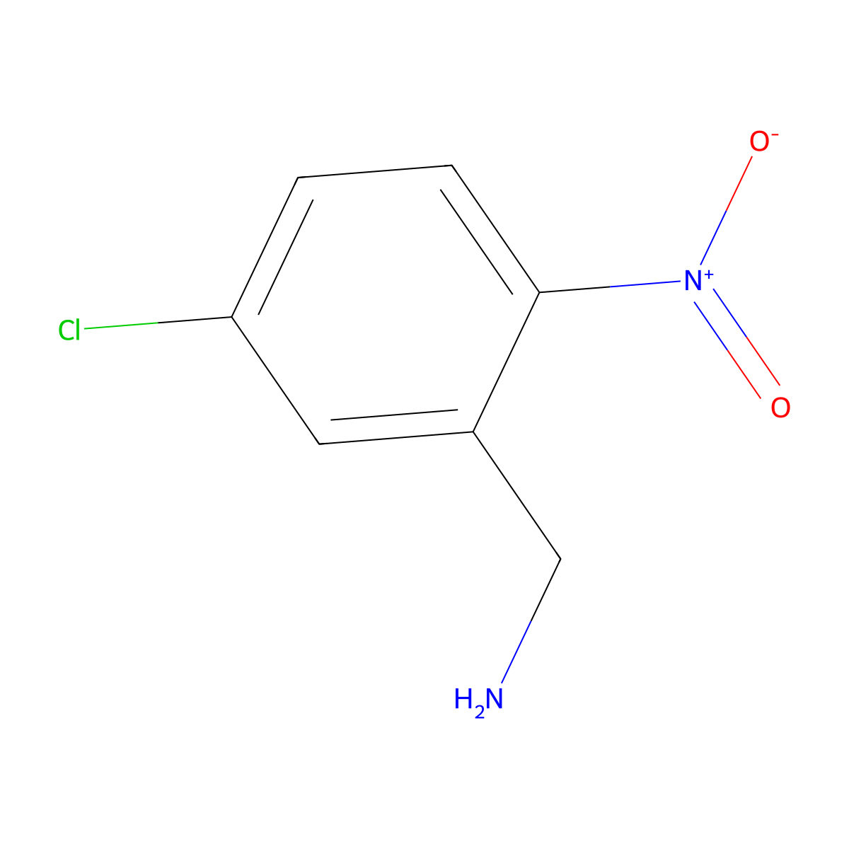 5-Chloro-2-nitrobenzylamine molecular structure, CAS 67567-44-6