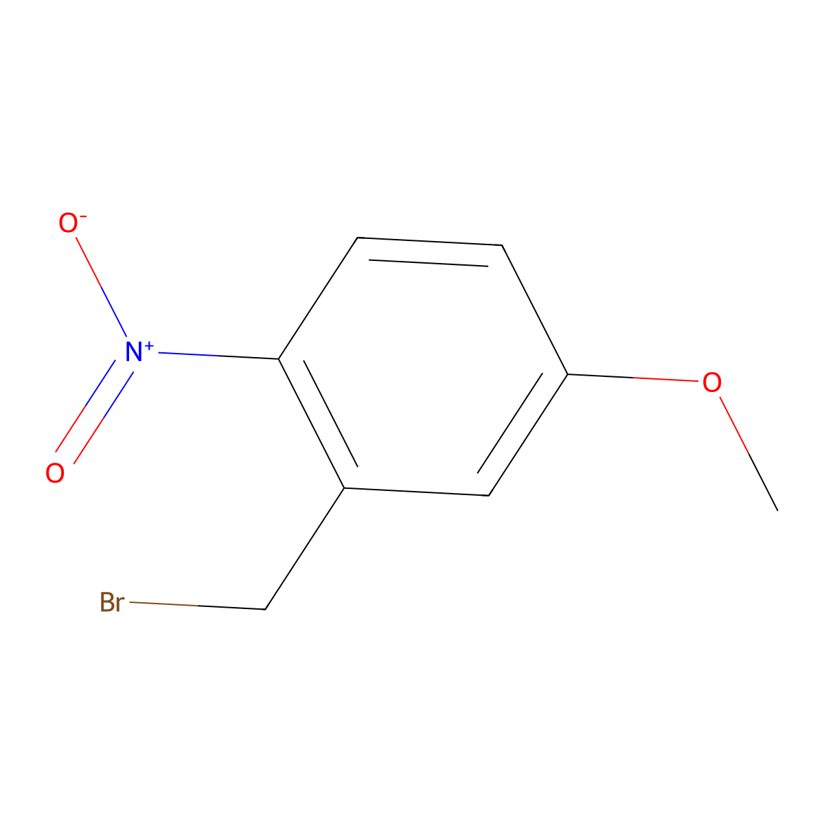 2-(Bromomethyl)-4-methoxy-1-nitrobenzene molecular structure, CAS 67567-46-8