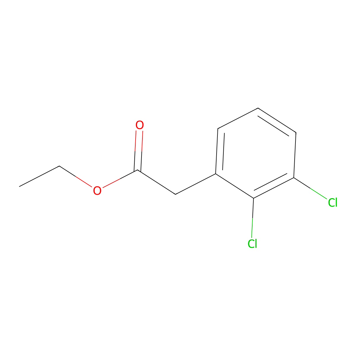 Ethyl 2-(2,3-dichlorophenyl)acetate molecular structure, CAS 6757-36-4