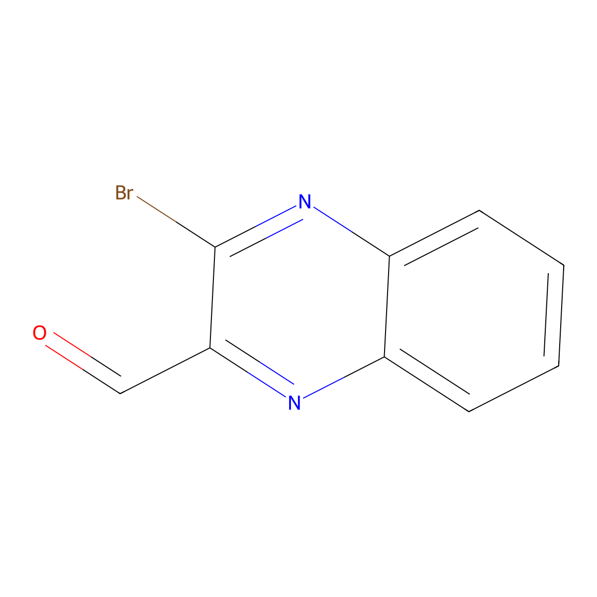 3-Bromoquinoxaline-2-carbaldehyde molecular structure, CAS 67570-53-0