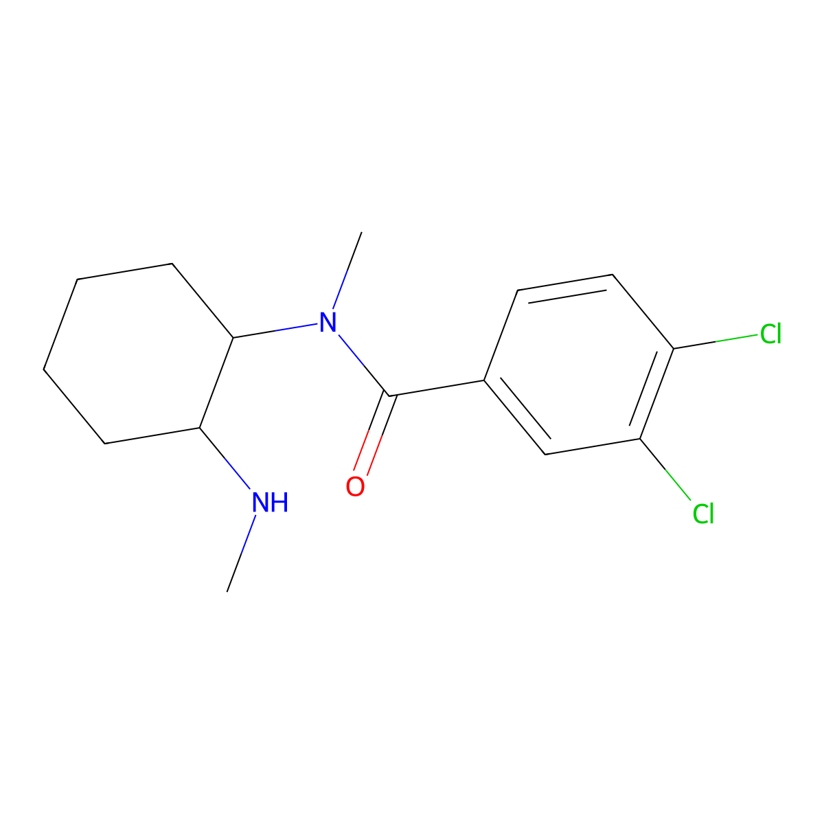 N-Desmethyl U-47700 molecular structure, CAS 67579-73-1