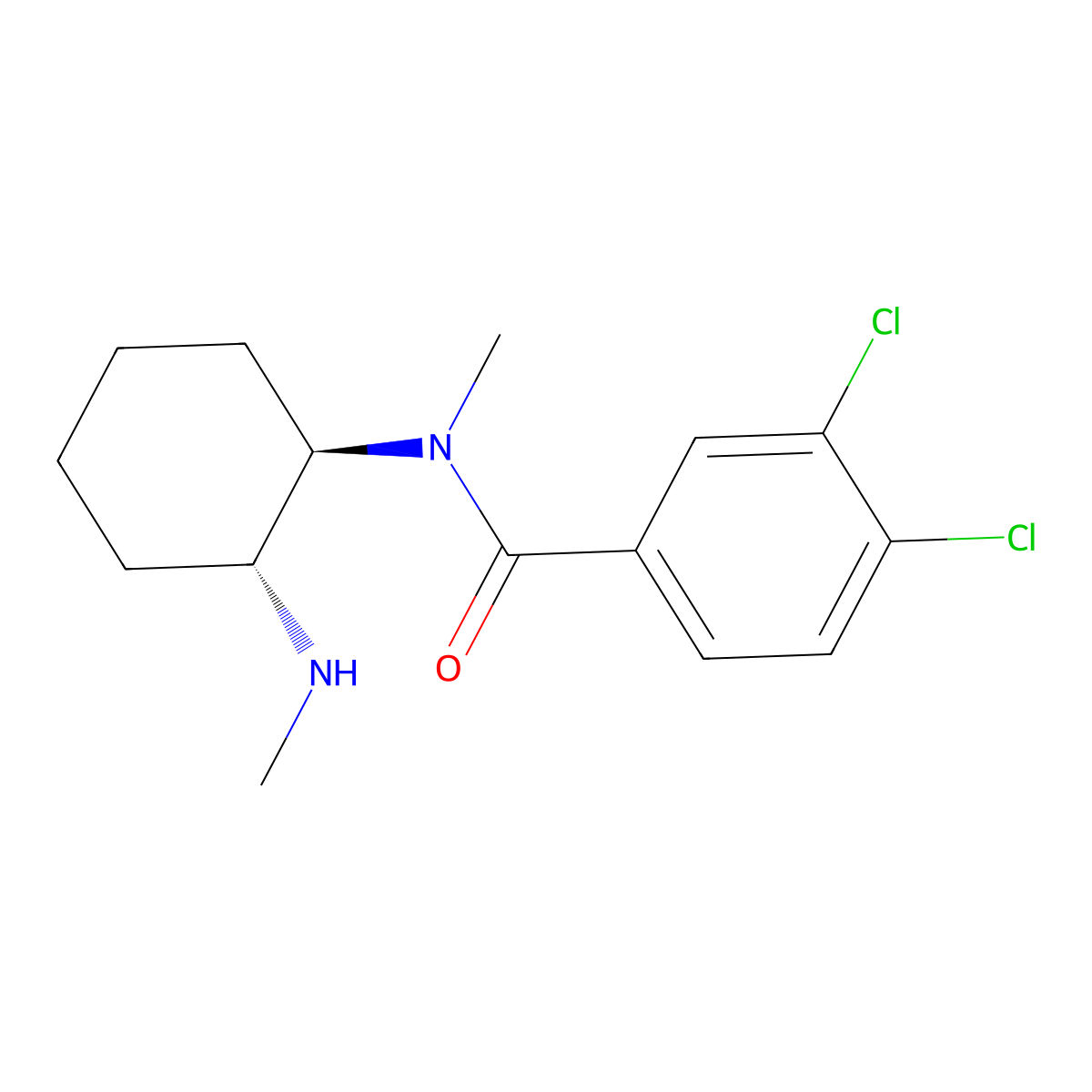 N-Desmethyl U-47700 molecular structure, CAS 67579-73-1