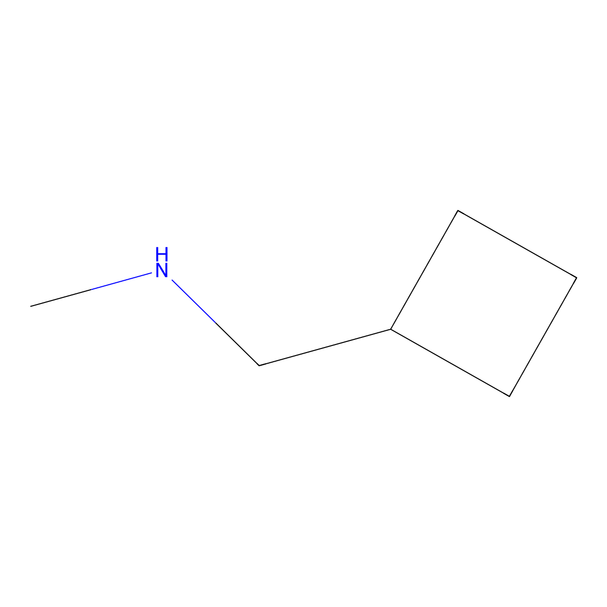 (Cyclobutylmethyl)(methyl)amine molecular structure, CAS 67579-87-7