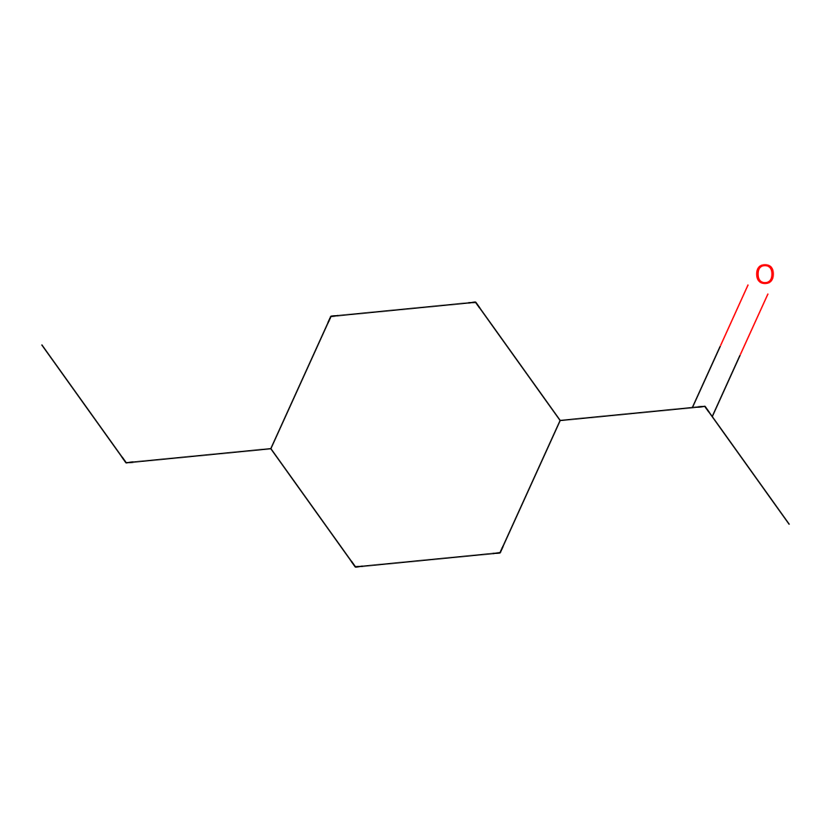 1-(4-Ethylcyclohexyl)ethan-1-one molecular structure, CAS 67580-44-3