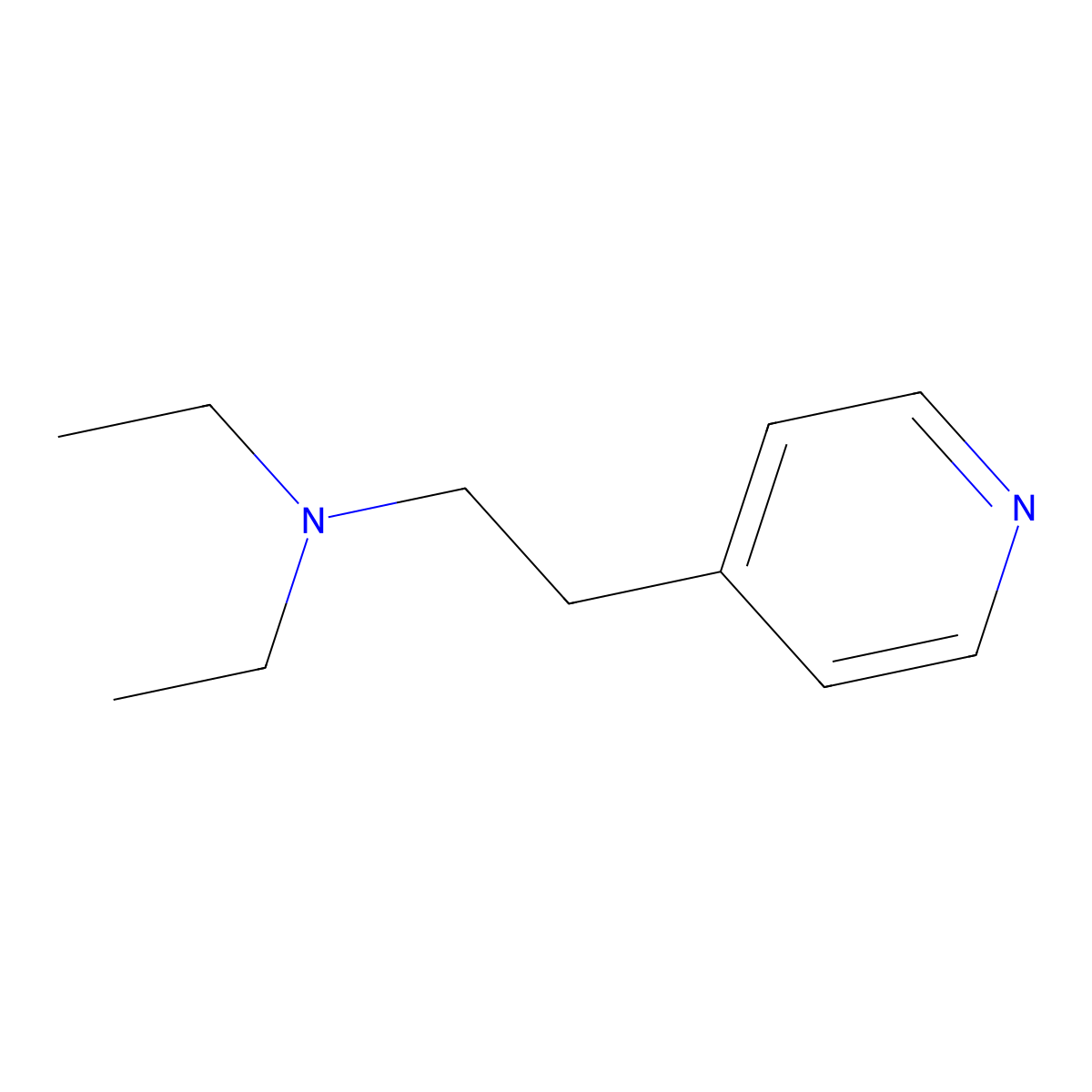 4-(2-Diethylaminoethyl)pyridine molecular structure, CAS 67580-61-4