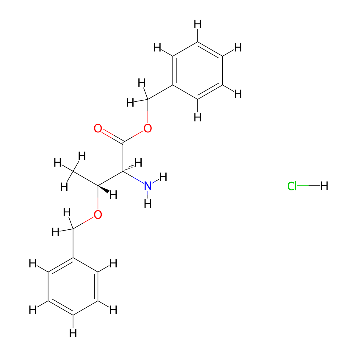 H-Thr(bzl)-obzl hcl molecular structure, CAS 67580-86-3