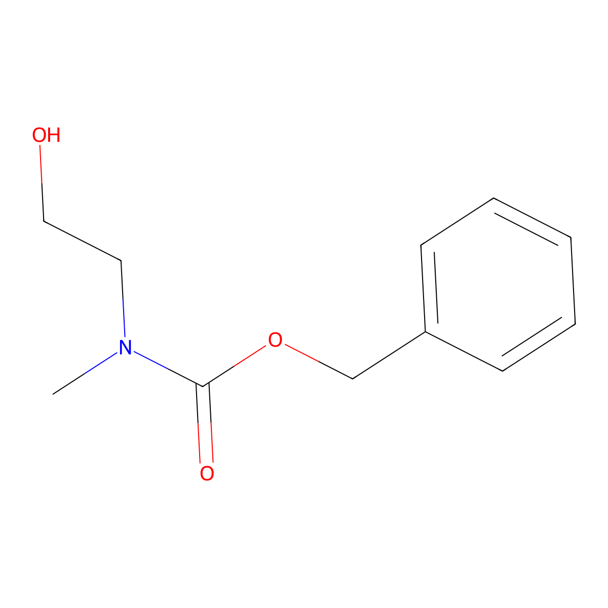 N-Cbz-N-methyl-2-aminoethanol molecular structure, CAS 67580-96-5