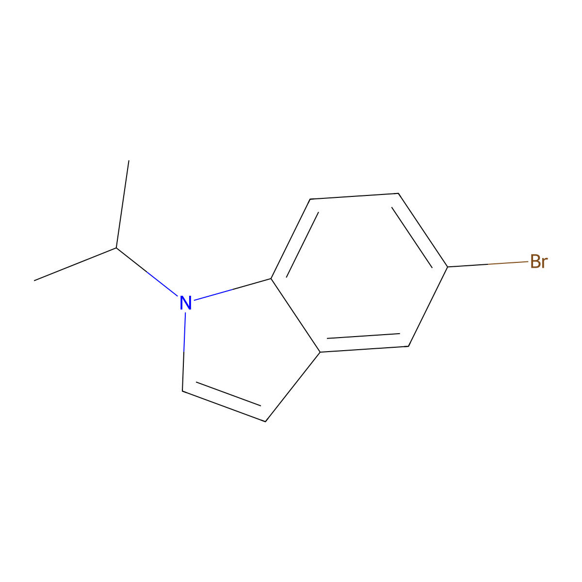 5-Bromo-1-isopropyl-1H-indole molecular structure, CAS 675827-10-8