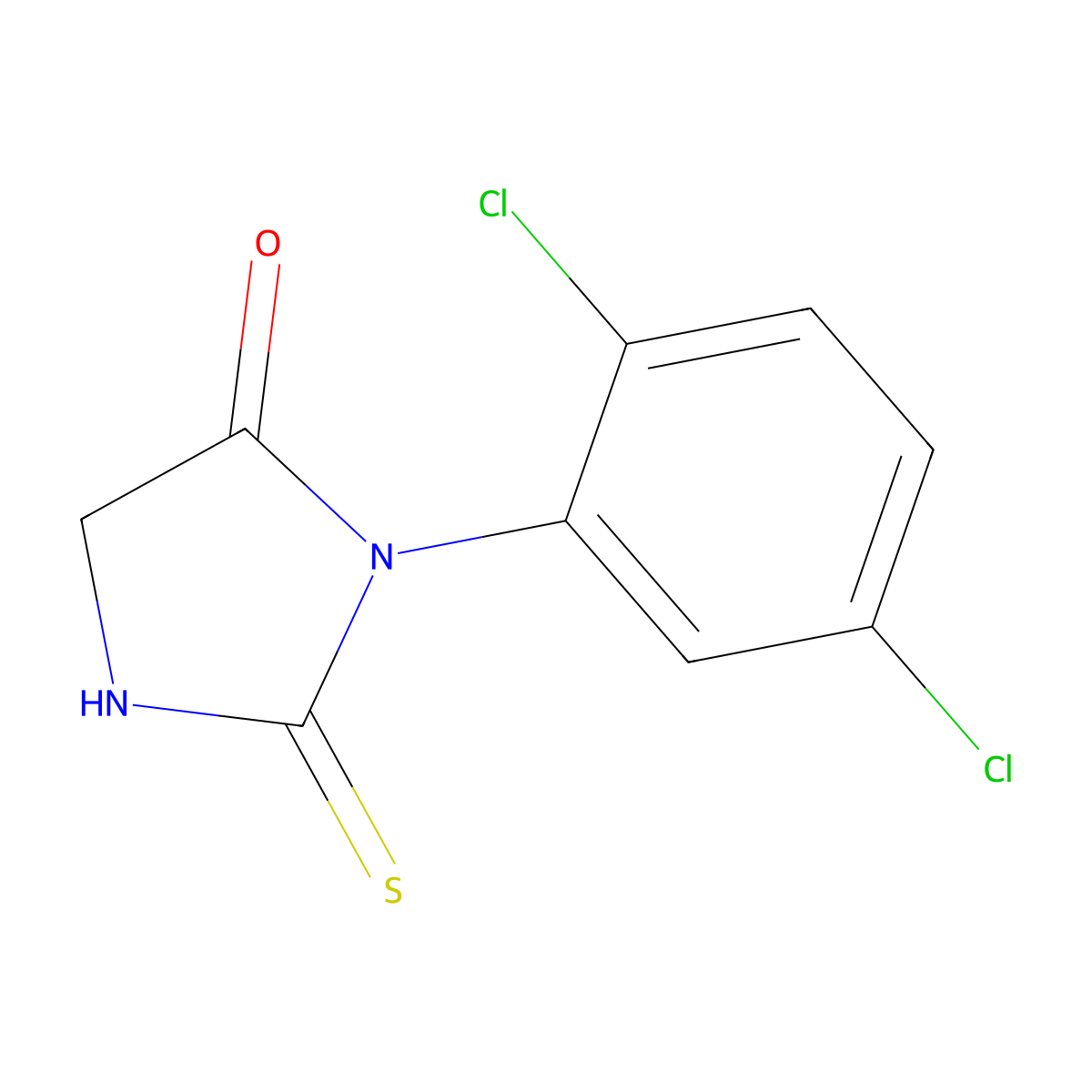 3-(2,5-Dichlorophenyl)-2-thioxo-4-imidazolidinone molecular structure, CAS 675827-59-5