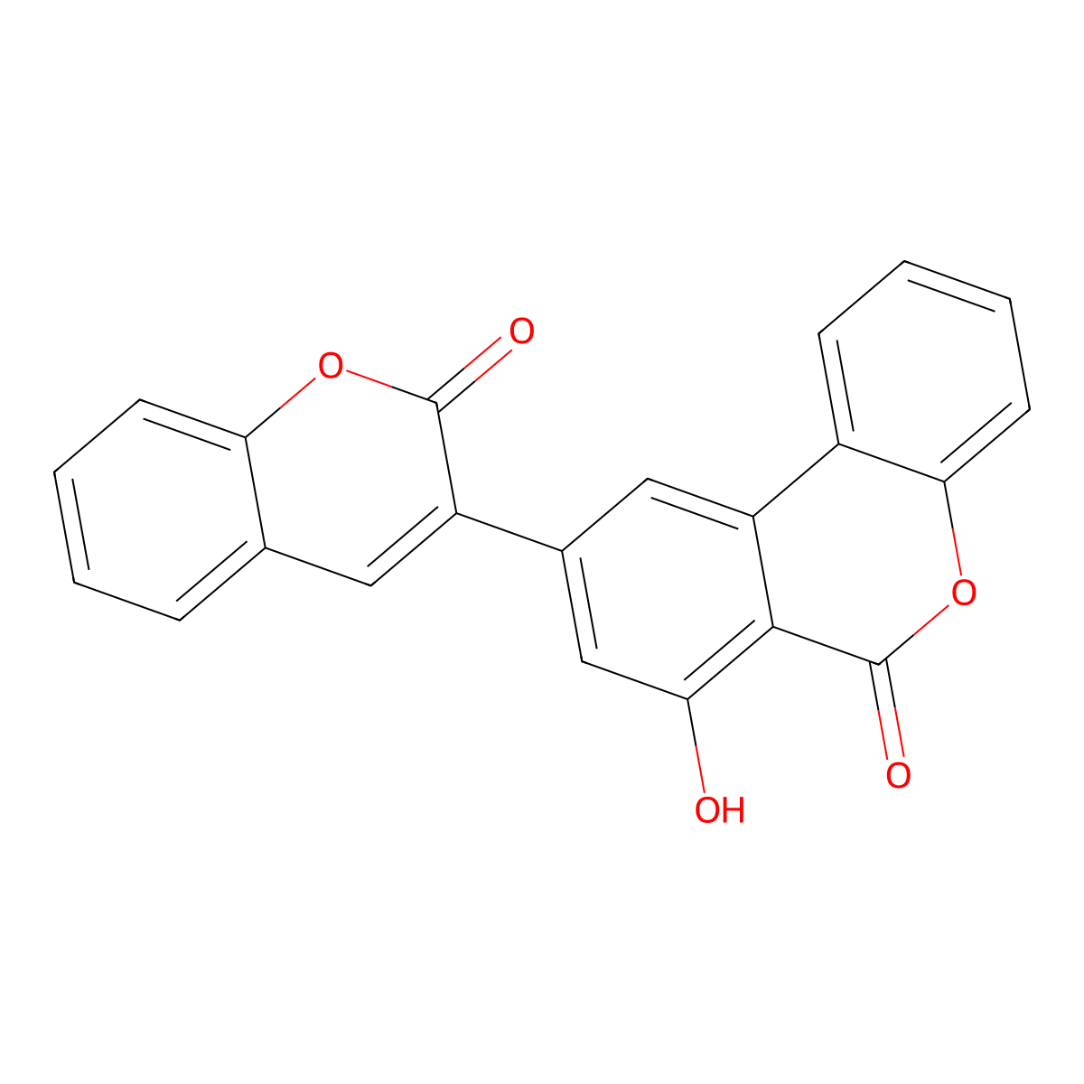 3-{7-hydroxy-6-oxo-6H-benzo[c]chromen-9-yl}-2H-chromen-2-one molecular structure, CAS 675843-61-5
