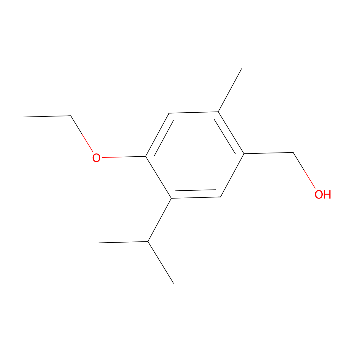 [4-Ethoxy-2-methyl-5-(propan-2-yl)phenyl]methanol molecular structure, CAS 675844-29-8
