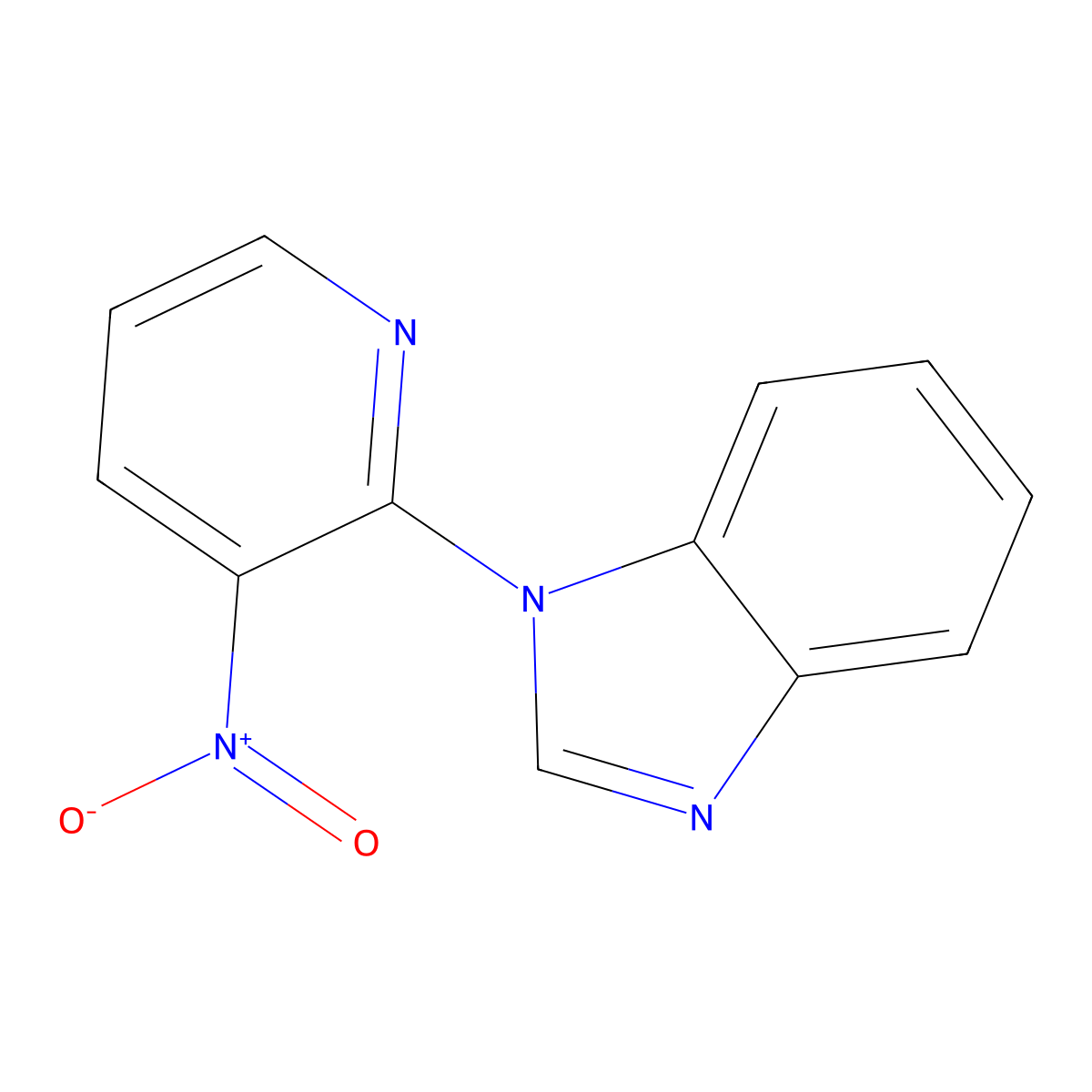 1-(3-Nitropyridin-2-yl)-1H-benzo[d]imidazole molecular structure, CAS 675870-91-4