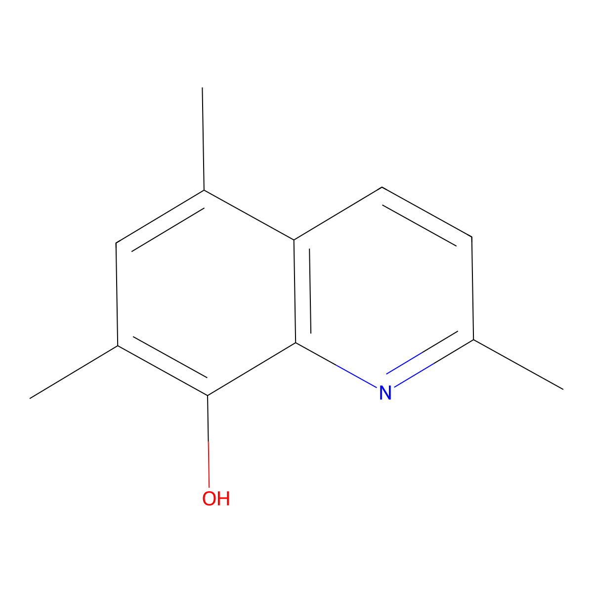 2,5,7-Trimethylquinolin-8-ol molecular structure, CAS 6759-80-4