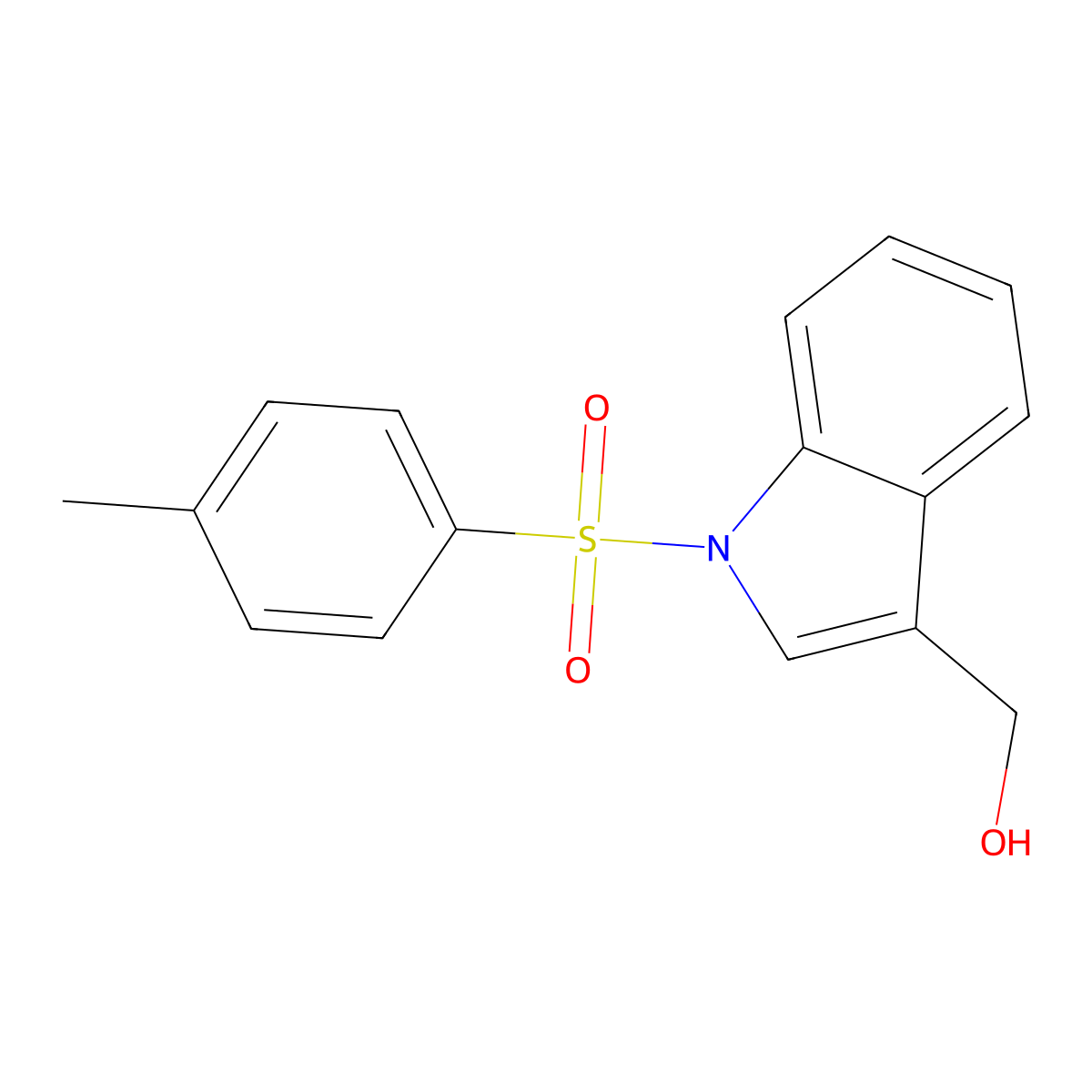 (1-tosyl-1H-indol-3-yl)methanol molecular structure, CAS 67593-11-7