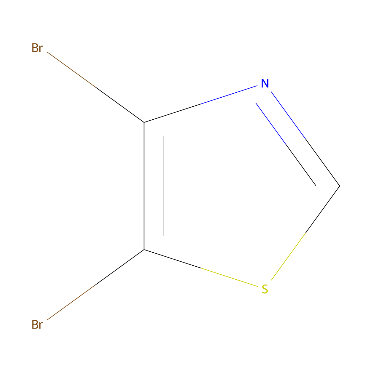 4,5-Dibromo-1,3-thiazole molecular structure, CAS 67594-67-6