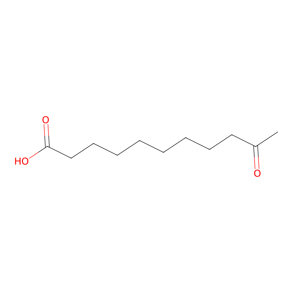 9-Acetyl pelargonic acid molecular structure, CAS 676-00-6