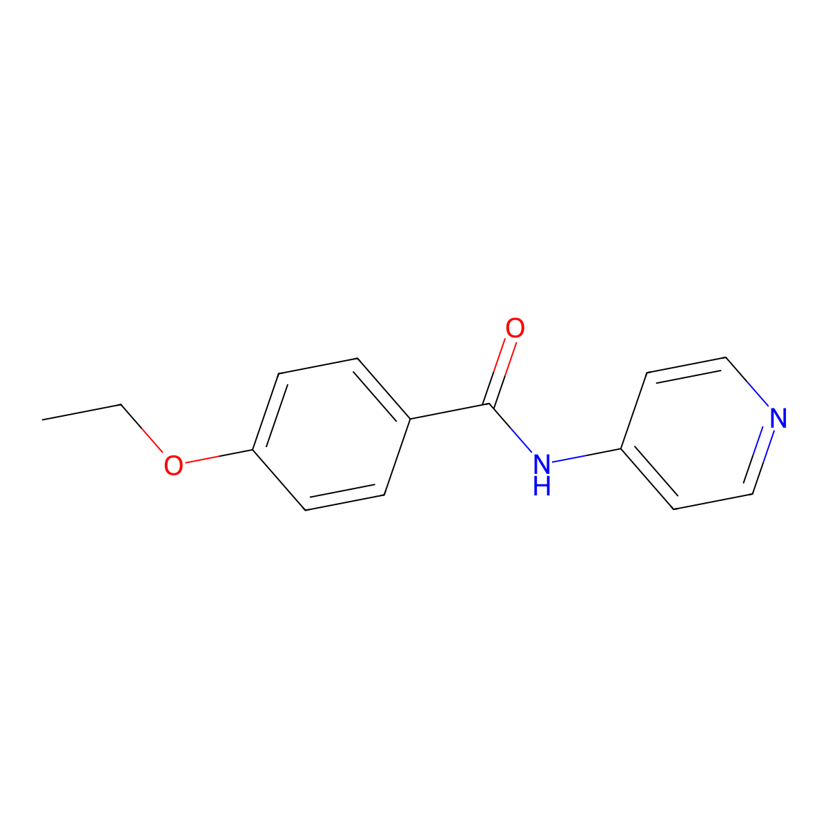 4-ethoxy-N-pyridin-4-ylbenzamide molecular structure, CAS 6760-02-7