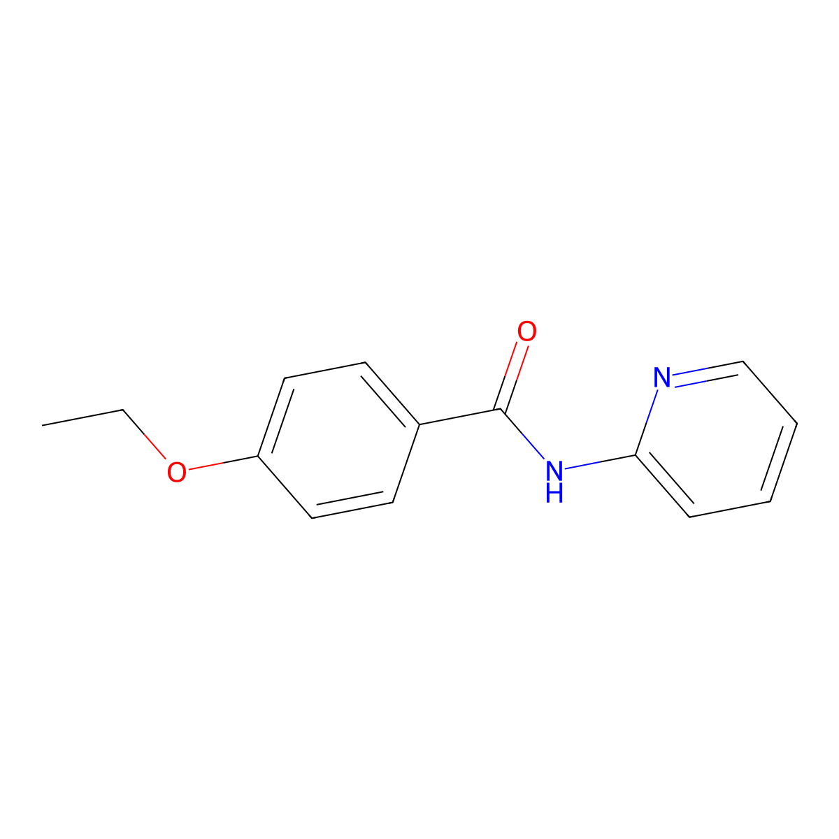 4-ethoxy-N-(pyridin-2-yl)benzamide molecular structure, CAS 6760-03-8