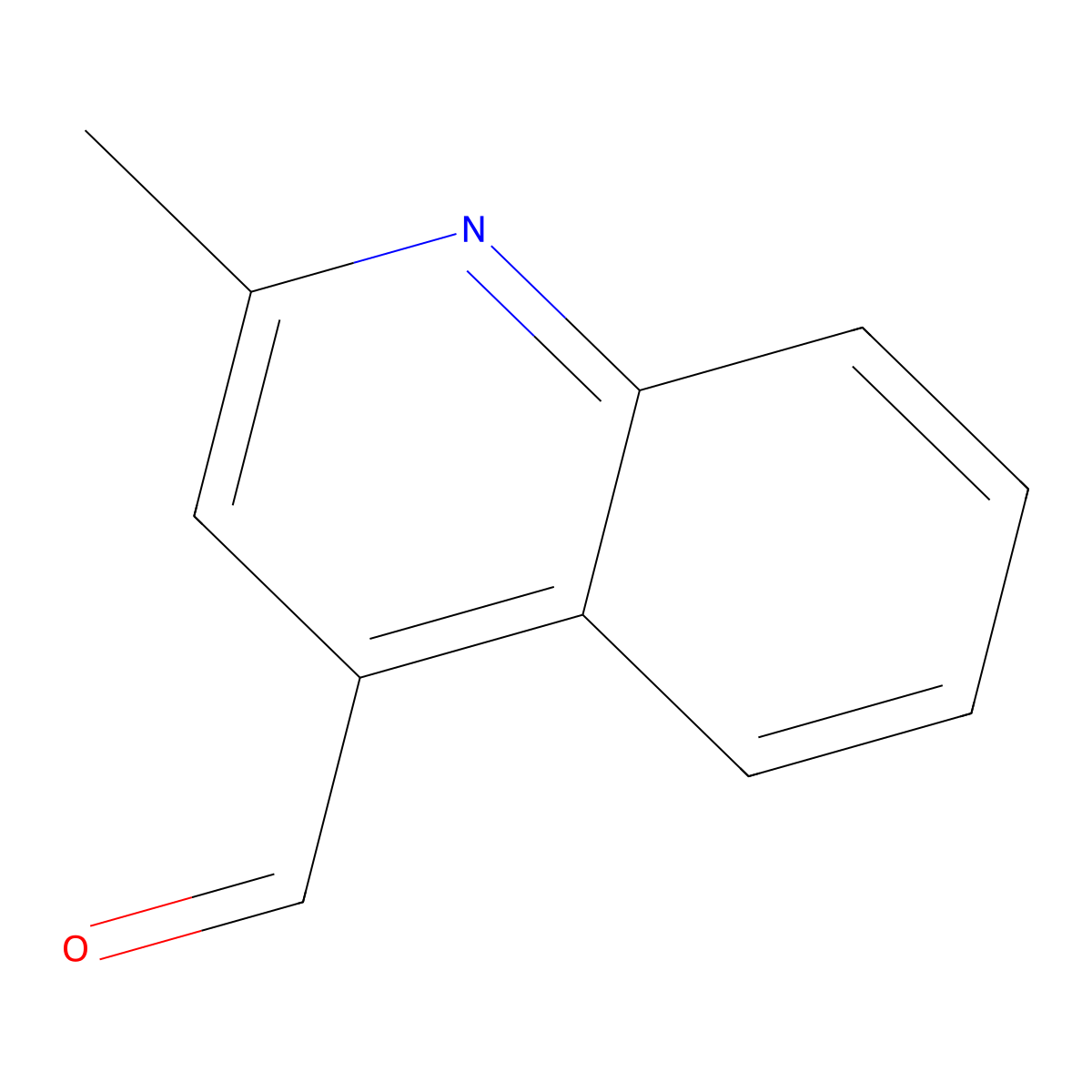 2-Methylquinoline-4-carbaldehyde molecular structure, CAS 6760-22-1