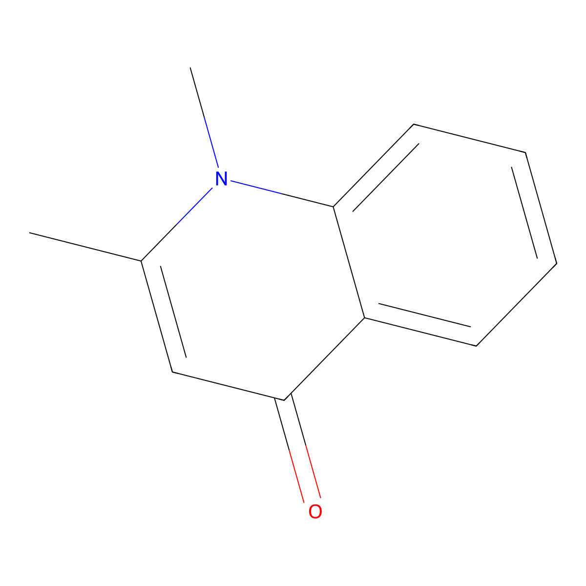 1,2-Dimethylquinolin-4(1H)-one molecular structure, CAS 6760-40-3
