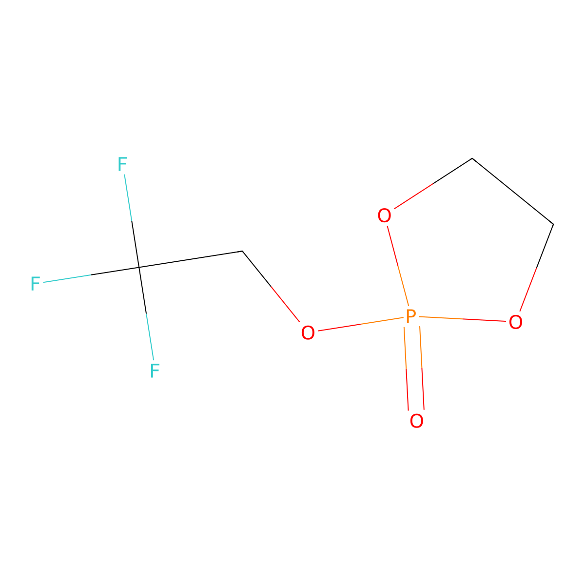 2-(2,2,2-Trifluoroethoxy)-1,3,2-dioxaphospholane 2-Oxide molecular structure, CAS 67605-68-9