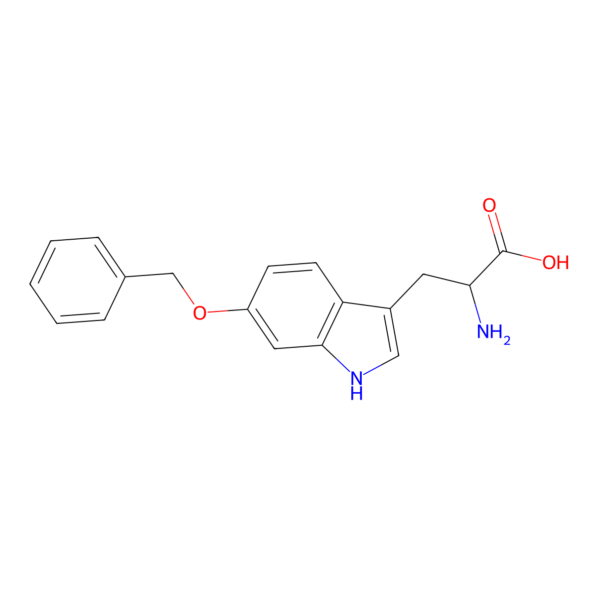 dl-6-Benzyloxytryptophan molecular structure, CAS 67607-63-0