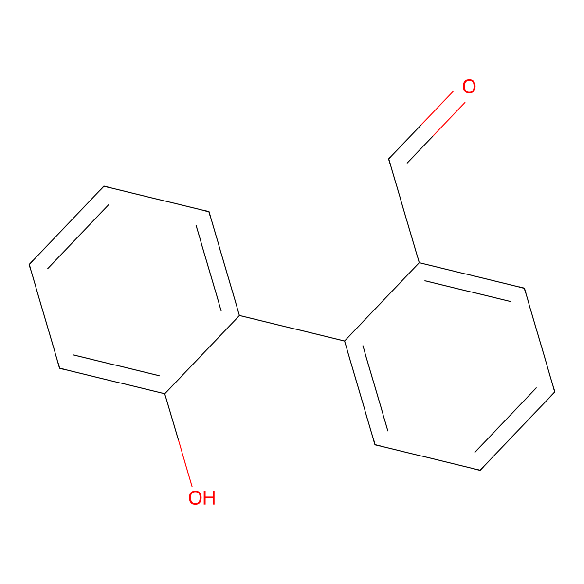 2-(2-Formylphenyl)phenol molecular structure, CAS 67608-60-0