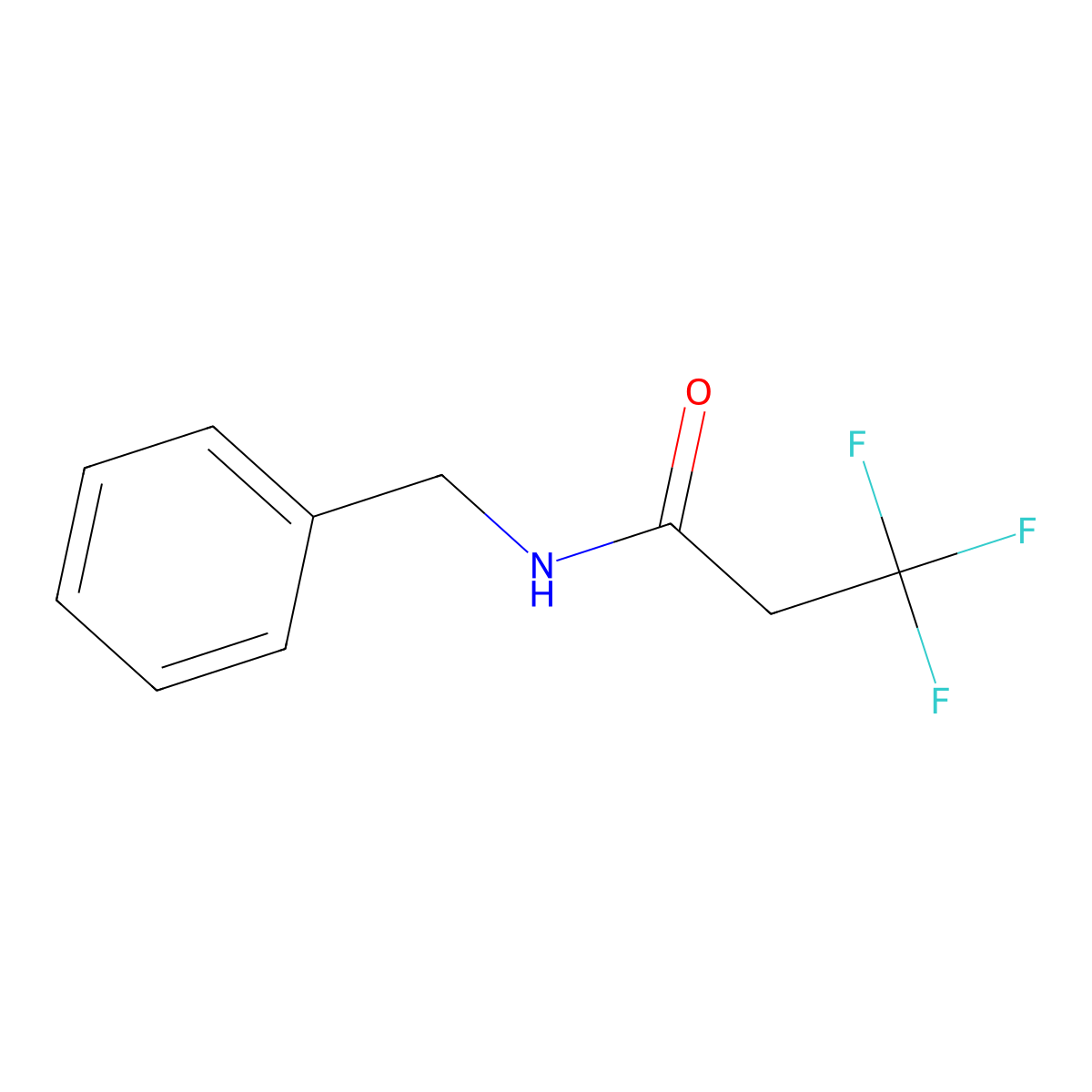 N-benzyl-3,3,3-trifluoropropanamide molecular structure, CAS 676095-45-7