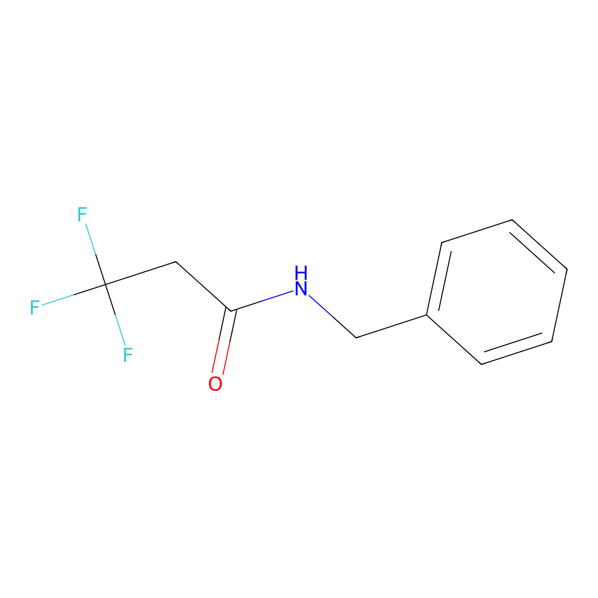 N-benzyl-3,3,3-trifluoropropanamide molecular structure, CAS 676095-45-7