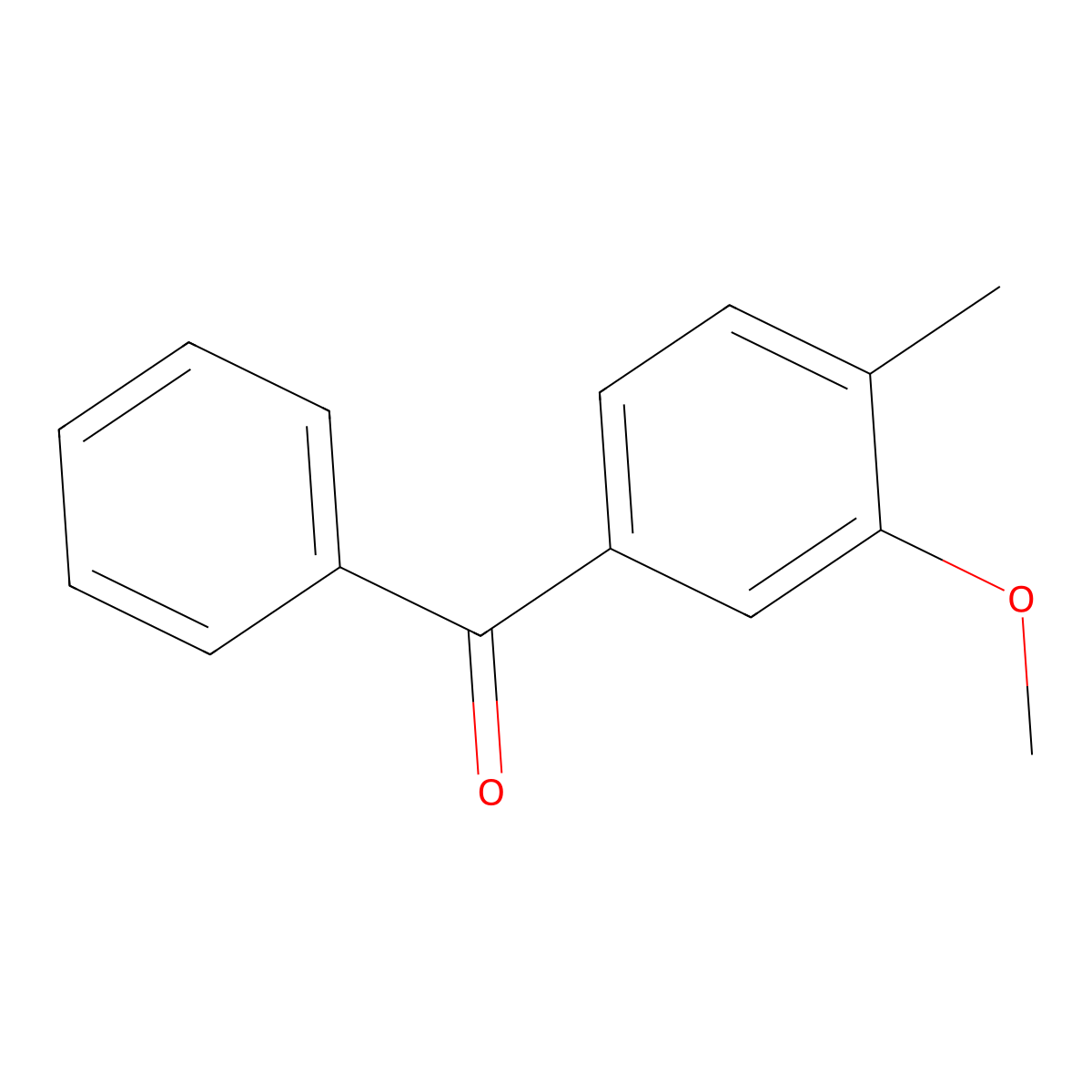 Methanone, (3-methoxy-4-methylphenyl)phenyl- molecular structure, CAS 676095-71-9