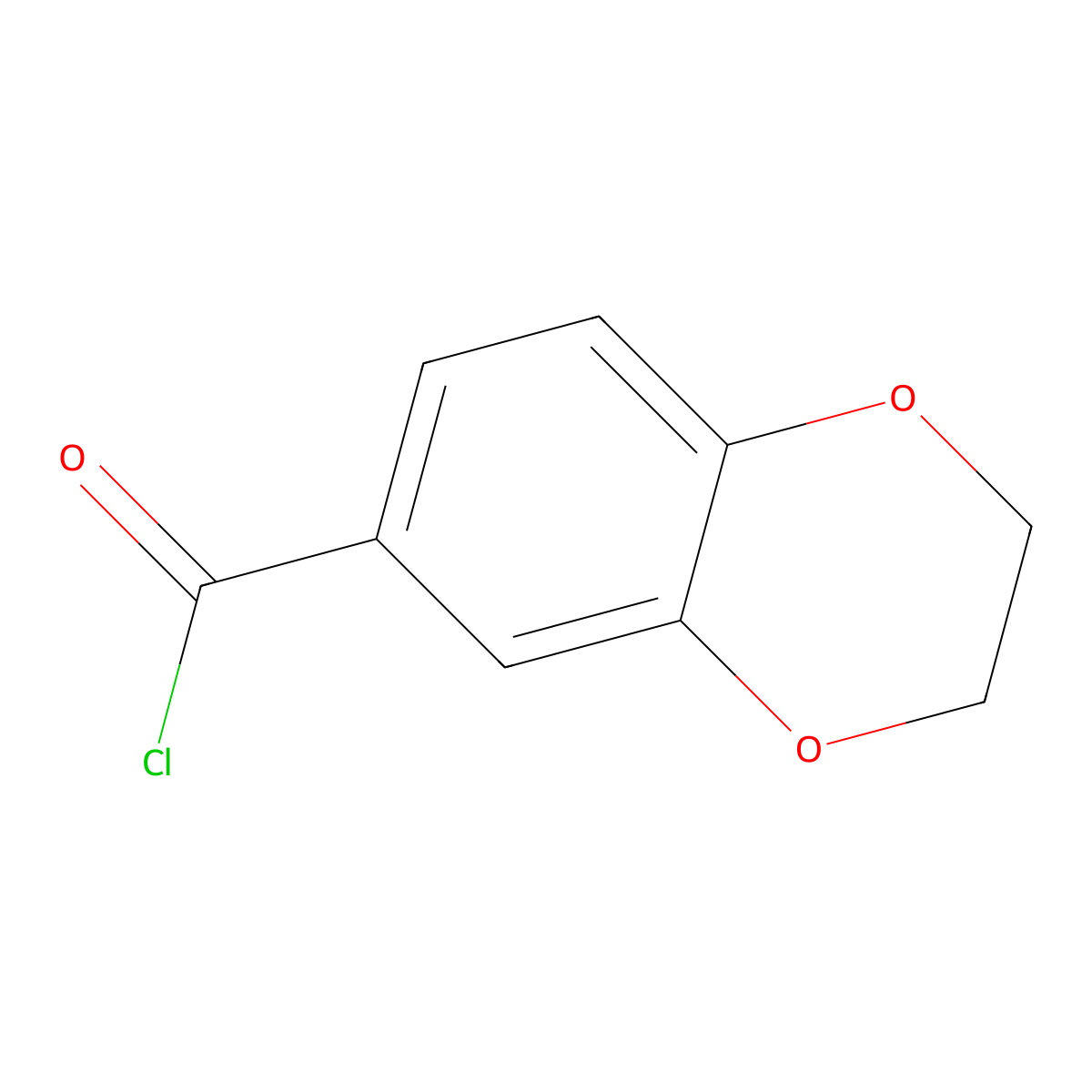 2,3-Dihydro-1,4-Benzodioxine-6-Carbonyl Chloride molecular structure, CAS 6761-70-2