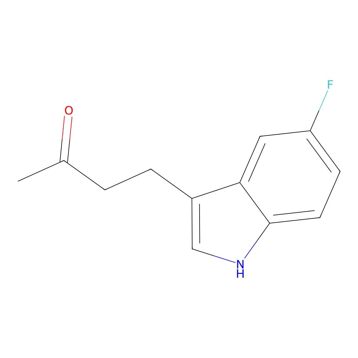 4-(5-Fluoro-1h-indol-3-yl)butan-2-one molecular structure, CAS 676122-92-2