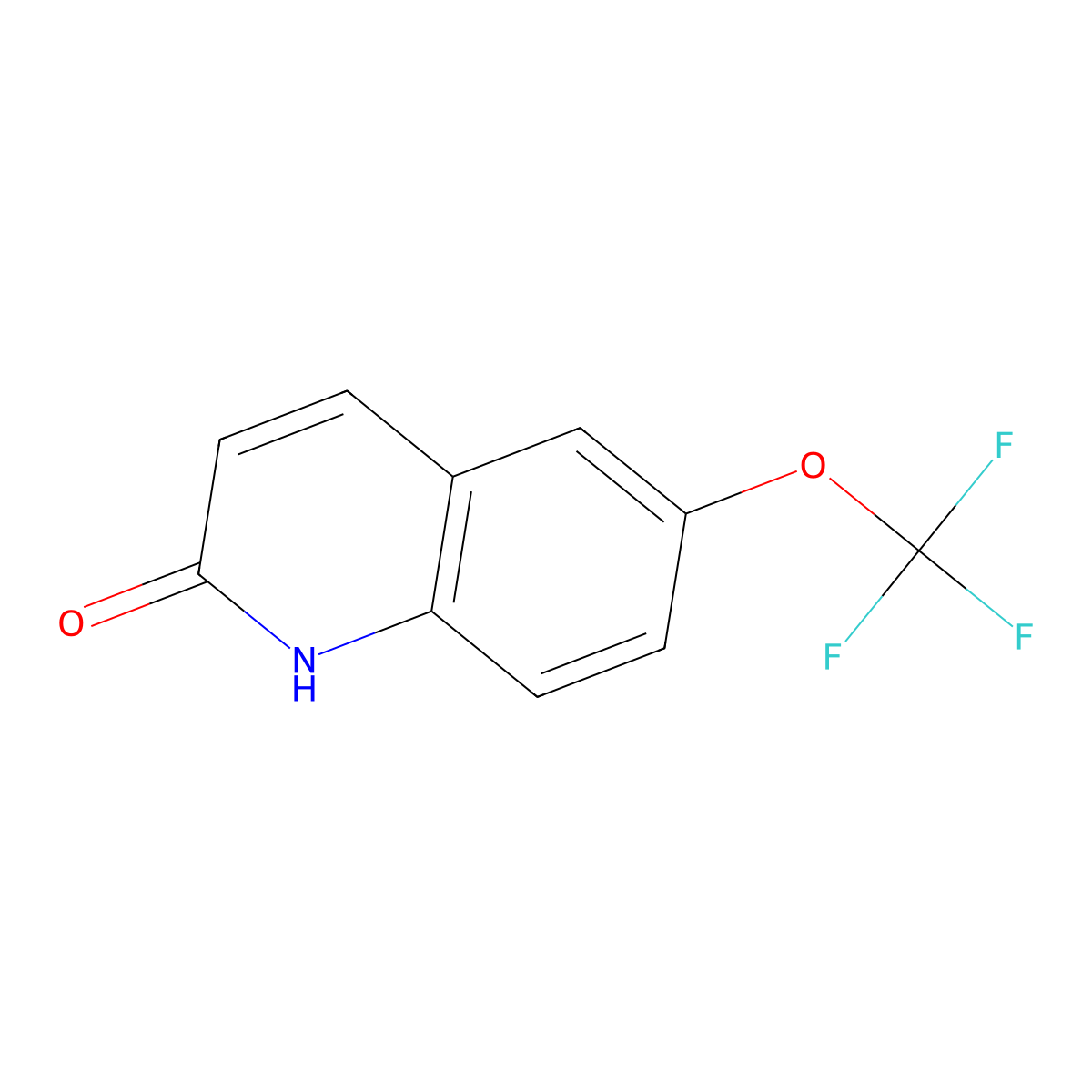 6-(Trifluoromethoxy)quinolin-2(1H)-one molecular structure, CAS 676131-27-4