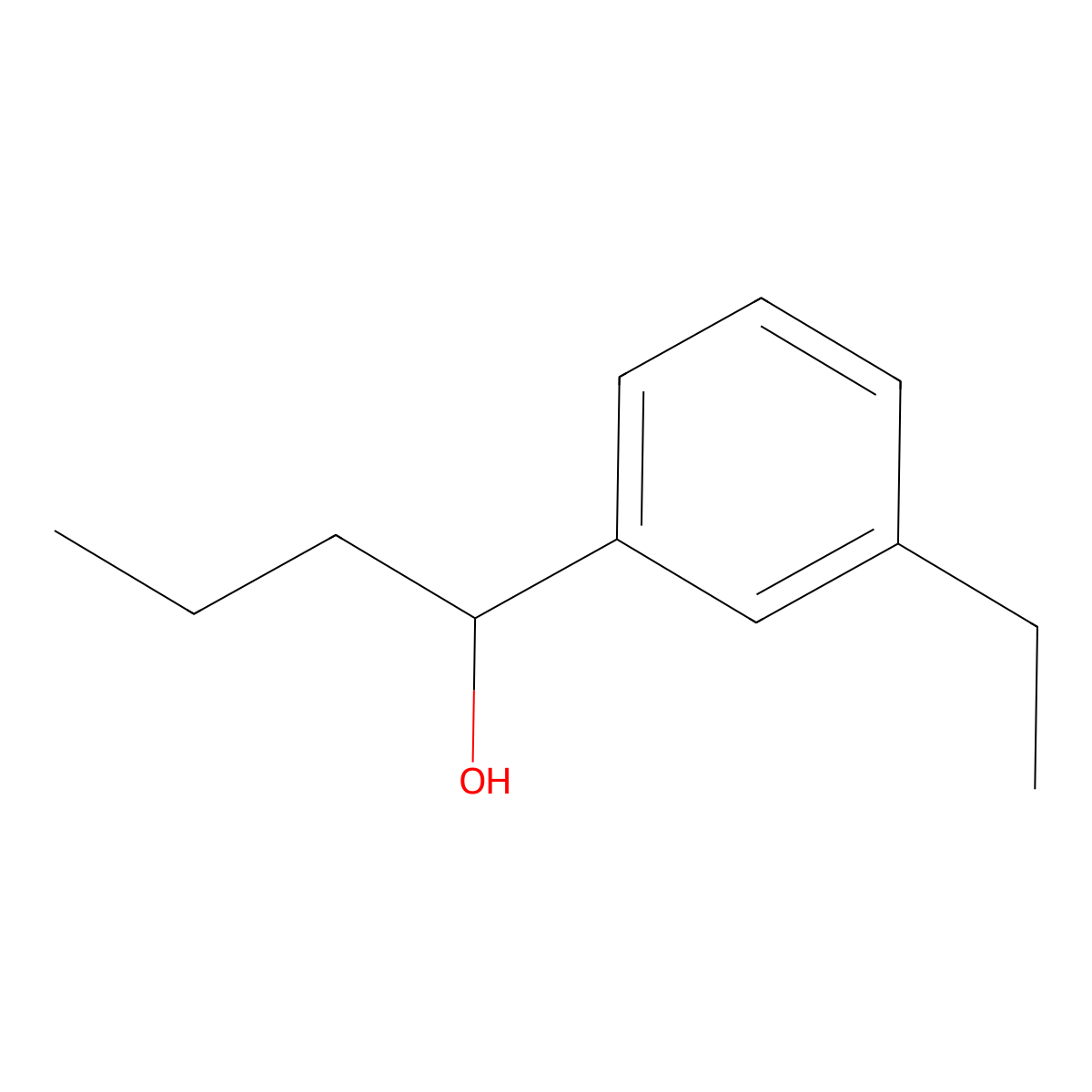 1-(3-Ethylphenyl)-1-butanol molecular structure, CAS 676133-25-8